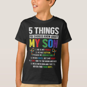 T-shirt Soutien à la sensibilisation sur l'autisme Enfant 
