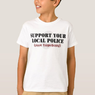 T-shirt Soutien à votre police locale - laissez des emprei