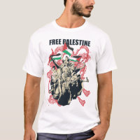 T-shirt soutien arabe au drapeau de la Palestine l