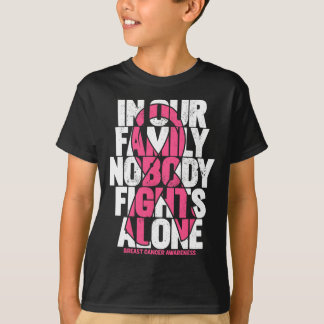 T-shirt Soutien au cancer du sein Famille rose Cancer du s