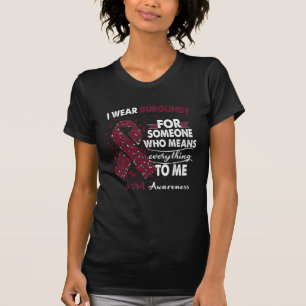 T-shirt  Soutien au ruban AVM pour guerrier de sensibilisa