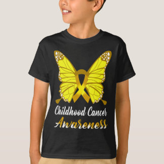 T-shirt Soutien au ruban pour papillon de sensibilisation 