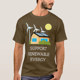 T-shirt Soutien aux énergies renouvelables