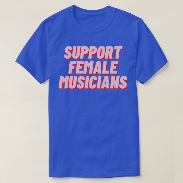 T-shirt Soutien aux musiciennes (Design devant)