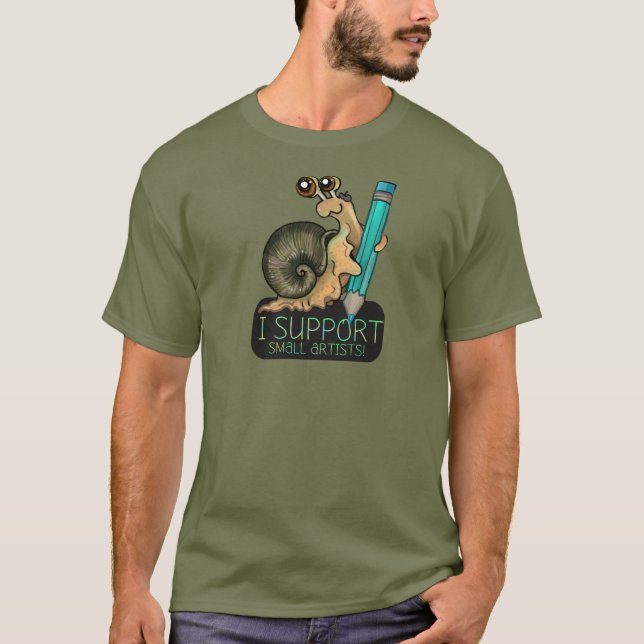 T-shirt Soutien aux petits artistes escargots (Devant)