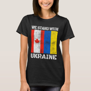 T-shirt Soutien Canadien Ukrainien Canada Nous Sommes Avec