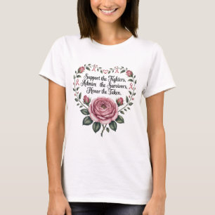 T-shirt Soutien contre le cancer du sein Admirer Honorer l