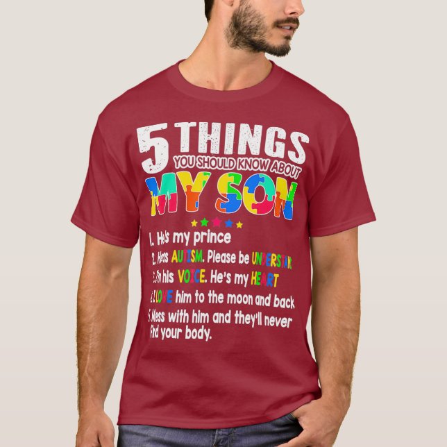T-shirt Soutien de la sensibilisation sur l'autisme Autism (Devant)