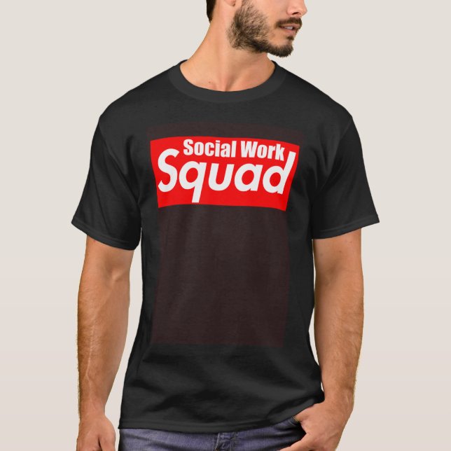 T-shirt Soutien de LCSW Social Worker Social Work Squad (Devant)