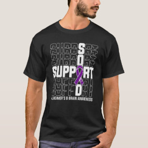 T-shirt Soutien de l'équipe Alzheimer et sensibilisation a