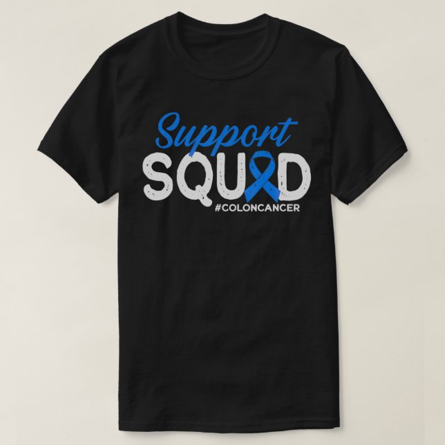 T-shirt Soutien de l'équipe Colon Cancer Amis et soutien d (Design devant)