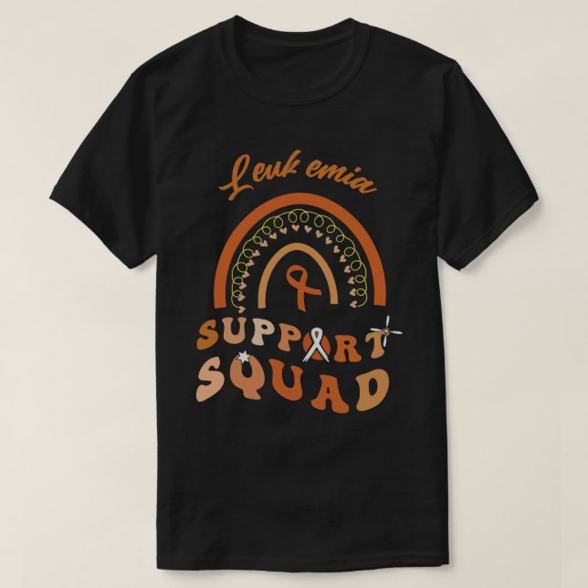 T-shirt Soutien de l'équipe de leucémie pour lutter contre (Design devant)