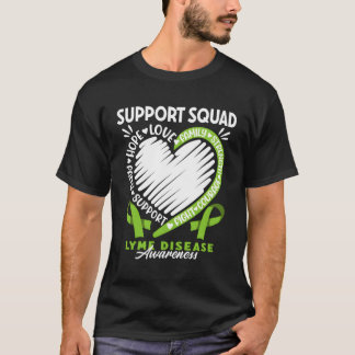 T-shirt Soutien de l'équipe de sensibilisation I Lyme mala