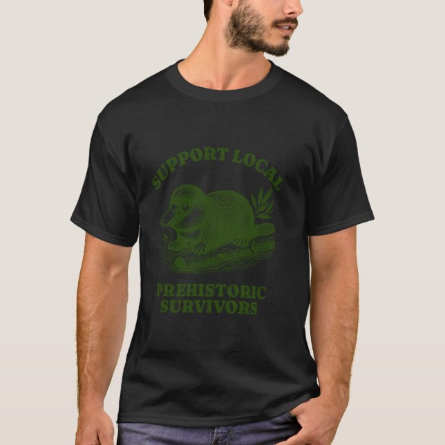 T-shirt Soutien de l'évolution de l'ornithorynque aux surv (Devant)
