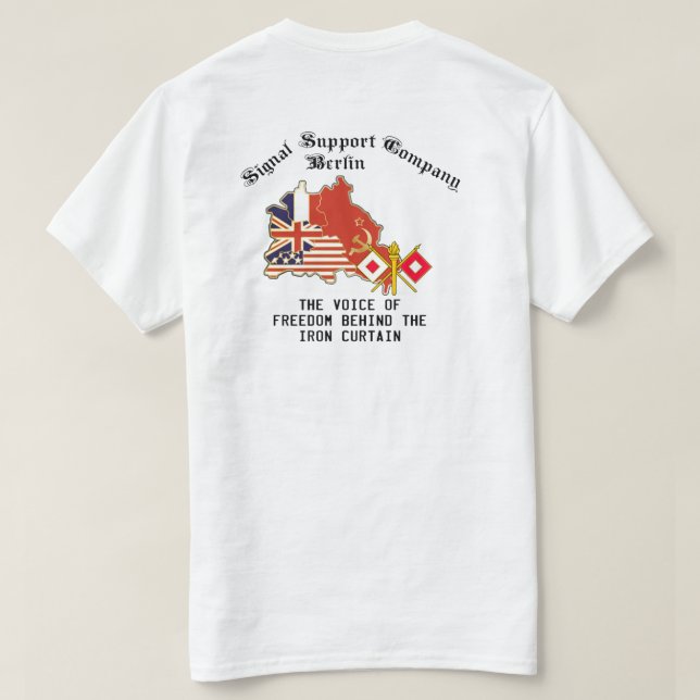 T-shirt Soutien des signaux de la Brigade de Berlin (Design dos)