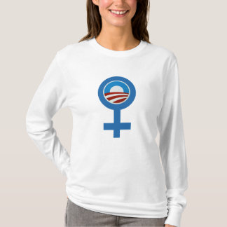 T-shirt Soutien des symboles de femmes/Obama de Barack