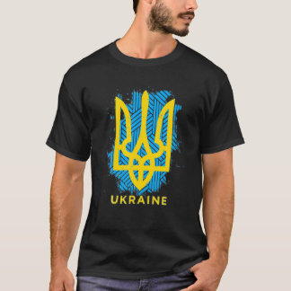 T-shirt Soutien Du Drapeau Ukrainien Je Me Tiens Avec Le M