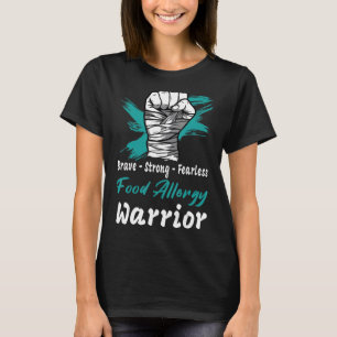 T-shirt Soutien du guerrier de sensibilisation aux allergi