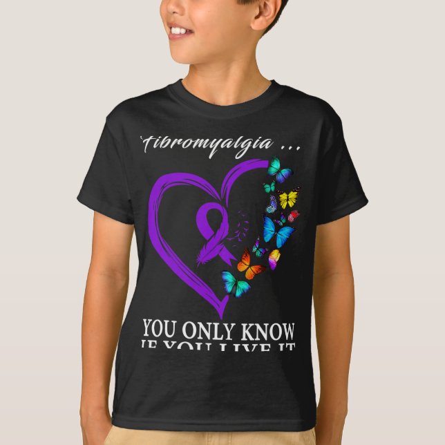 T-shirt Soutien du guerrier de sensibilisation Ruban viole (Devant)