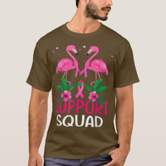 T-shirt Soutien du guerrier Équipe Flamant rose Cancer du 