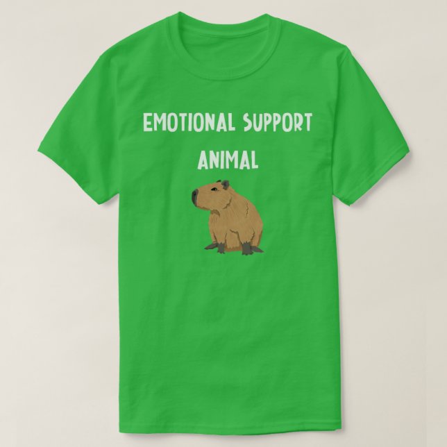 T-shirt Soutien émotionnel Animal Capybara Chemise tendanc (Design devant)