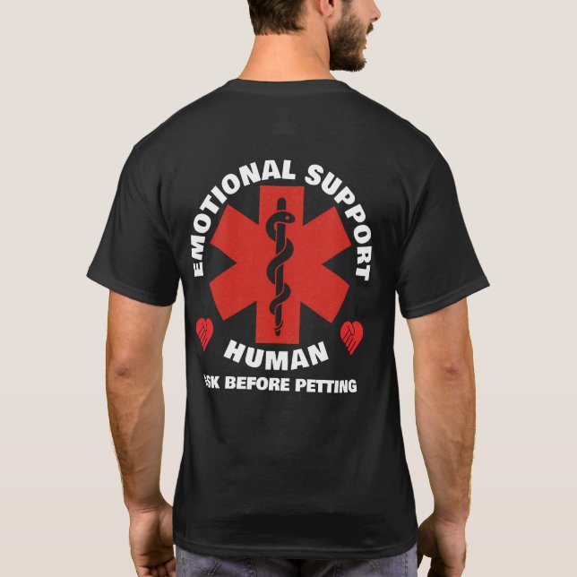 T-shirt Soutien émotionnel humain (Dos)