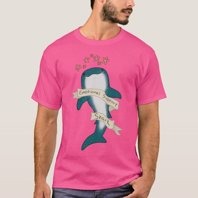 T-shirt Soutien émotionnel requin (Devant)