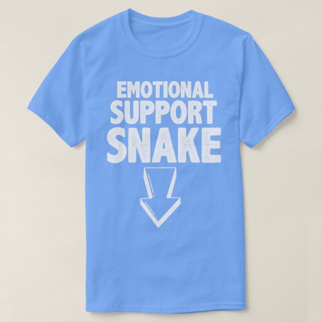 T-shirt Soutien émotionnel serpent offensif adulte humour  (Design devant)