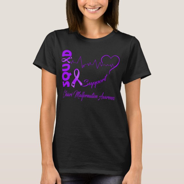 T-shirt Soutien Équipe CHIARI MALFORMATION SENSIBILISATION (Devant)