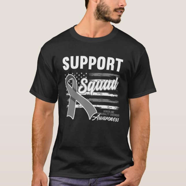 T-shirt Soutien Escadron I Bpd Borderline Perturbation (Devant)
