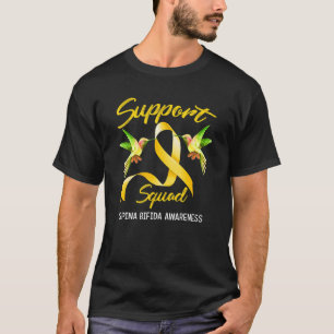 T-shirt Soutien Escouade du ruban jaune Spina Bifida Sensi