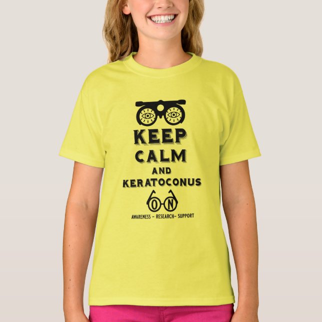 T-shirt Soutien Et Sensibilisation À Keratoconus (Devant)