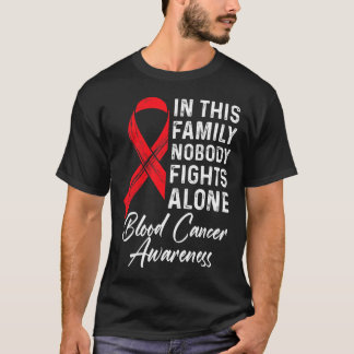 T-shirt Soutien familial Sensibilisation au cancer du sang