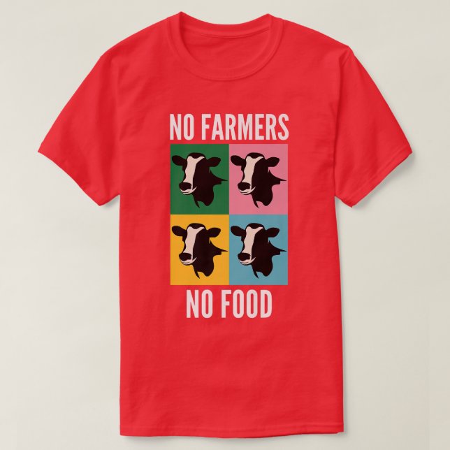 T-shirt Soutien Fermes locales Non Agriculteurs Non Amateu (Design devant)