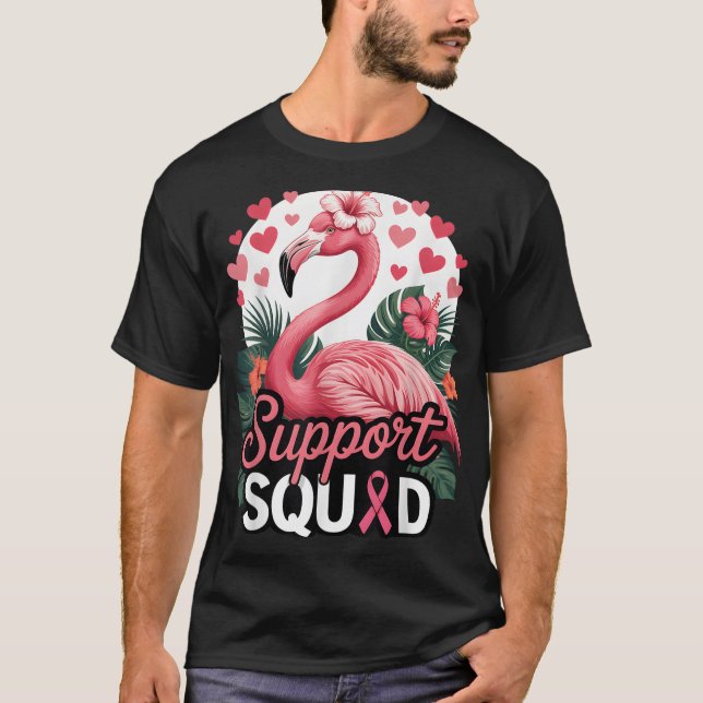 T-shirt Soutien Flamant rose de l'équipe Sensibilisation a (Devant)
