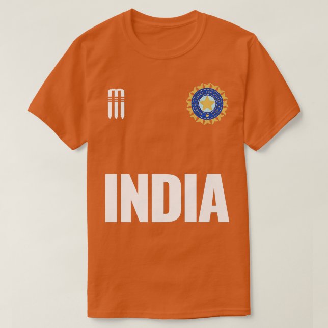 T-shirt Soutien indien au cricket Jersey Inde Cricket Fa (Design devant)