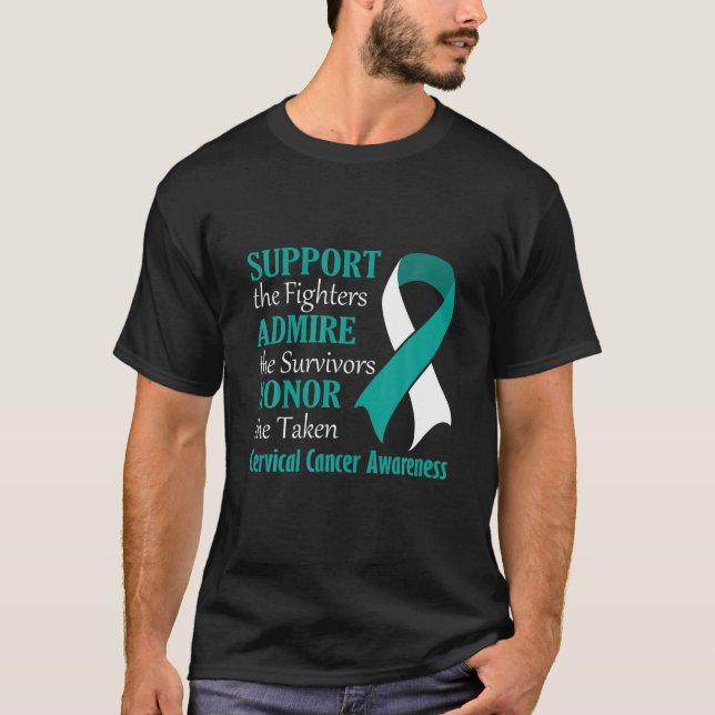 T-shirt Soutien Les Combattants Admirent Les Survivants Ho (Devant)