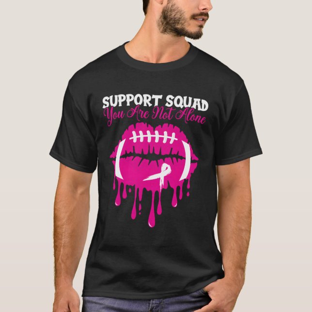 T-shirt Soutien L'Escadron Porte K Football Lièvres Cancer (Devant)