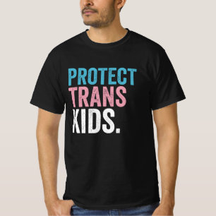 T-shirt Soutien LGBT Pride Protéger les enfants trans Vint