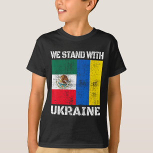 T-shirt Soutien Mexicain aux Ukrainiens Nous sommes avec l