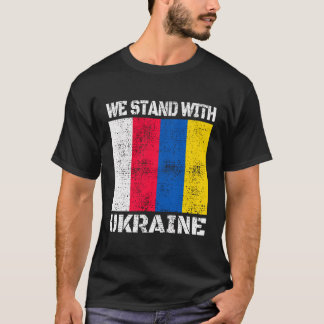 T-shirt Soutien Polonais Pologne Ukraine Nous Sommes Avec 