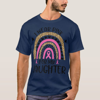 T-shirt Soutien pour le cancer du sein Je porte le rose po