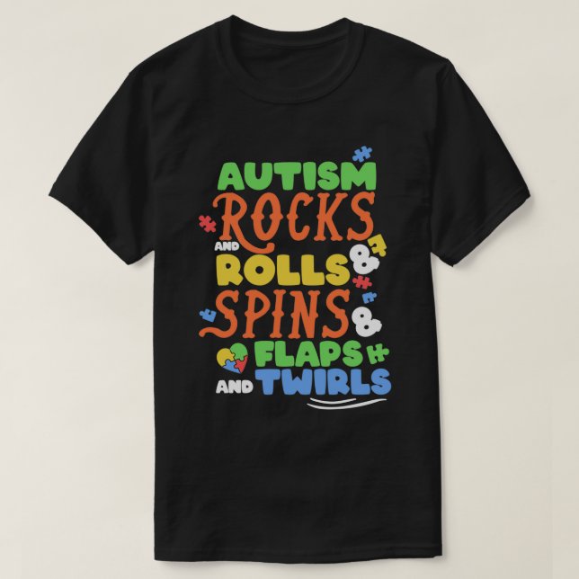 T-shirt Soutien sensibilisation sur l'autisme Autisme Enfa (Design devant)