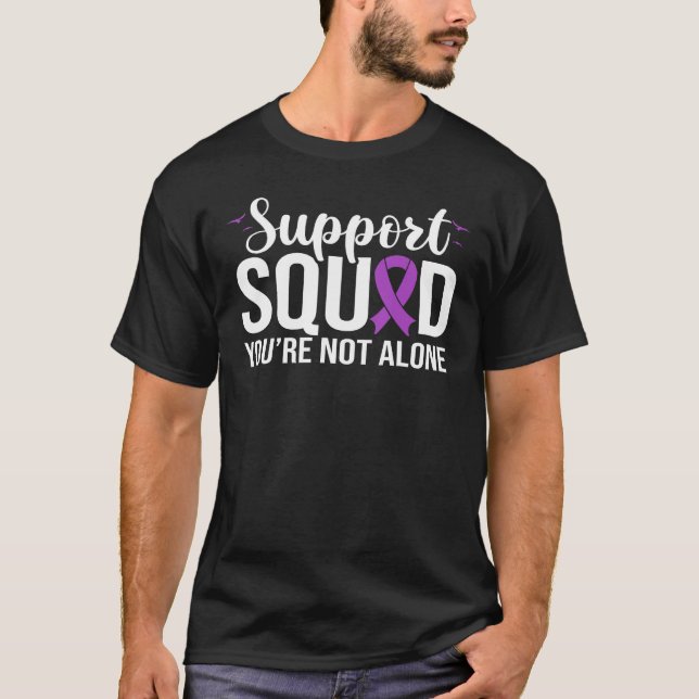 T-shirt Soutien SLE Lupus Support Squad Purple R (Devant)