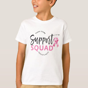 T-shirt Soutien Squad Cancer du Sein Ruban rose