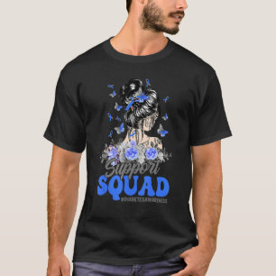 T-shirt Soutien Squad Messy Bun Papillon Témoin