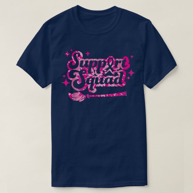 T-shirt Soutien Squad Sensibilisation au cancer du sein ro (Design devant)