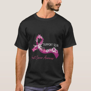 T-shirt Soutien Squad Sensibilisation au cancer du sein Ru