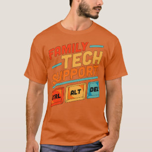 T-shirt Soutien technique à la famille Ctrl Alt Del Contrô