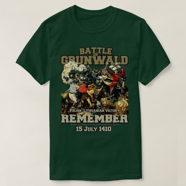 T-shirt Souvenez-vous de la bataille de Grunwald 1410 (Design devant)